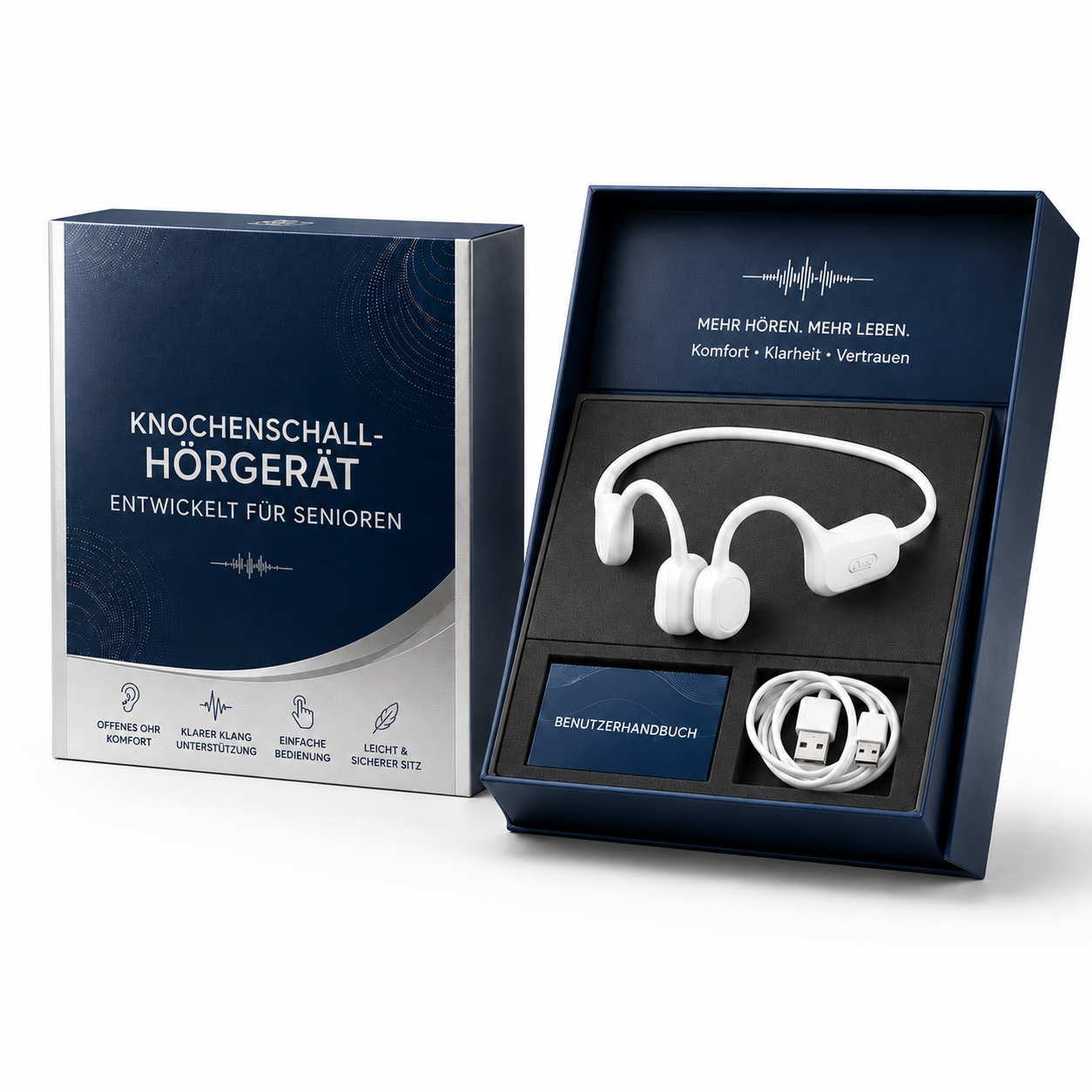 👂 Erwecke dein Gehör neu💖 Fortschrittliche Knochenleitungs-Smart-Hörkopfhörer Pryxo™ X7