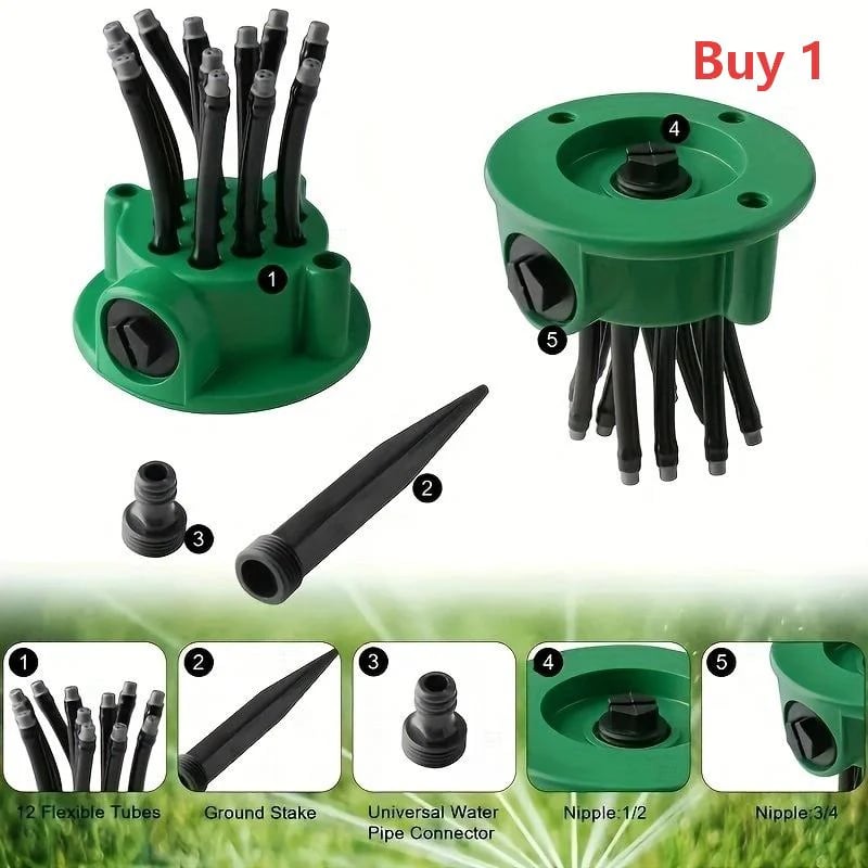 🏆Flash Sale⚡ 50K+ SOLD⏰360° Coverage Precision Garden Irrigation Sprinkler