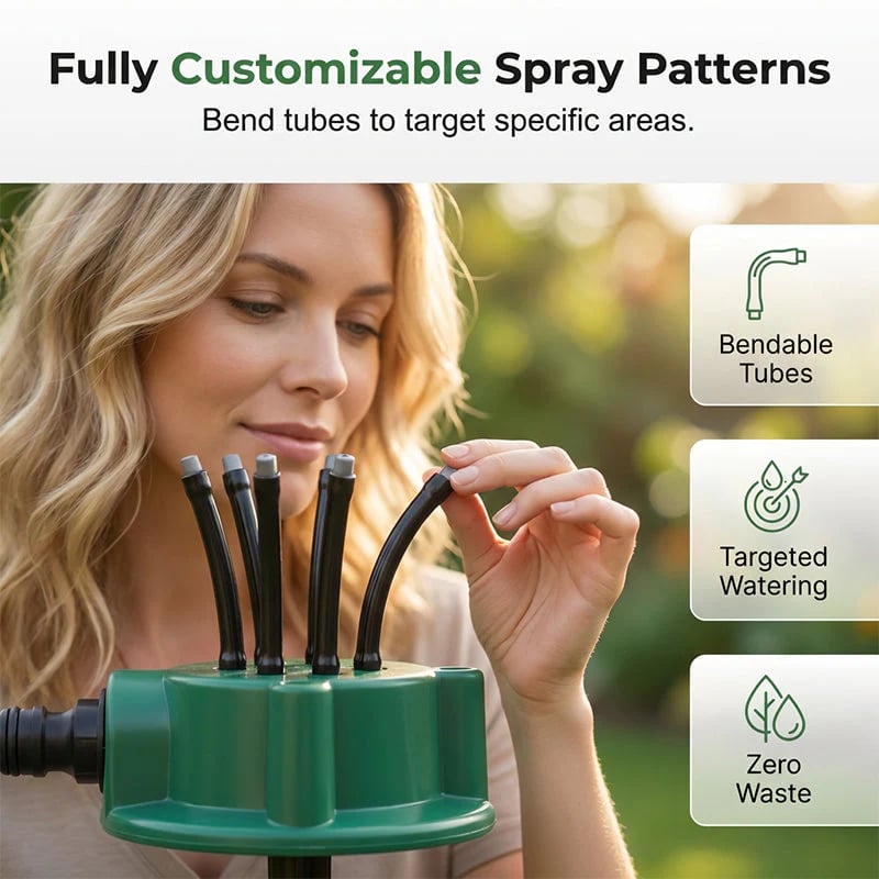 🏆Flash Sale⚡ 50K+ SOLD⏰360° Coverage Precision Garden Irrigation Sprinkler