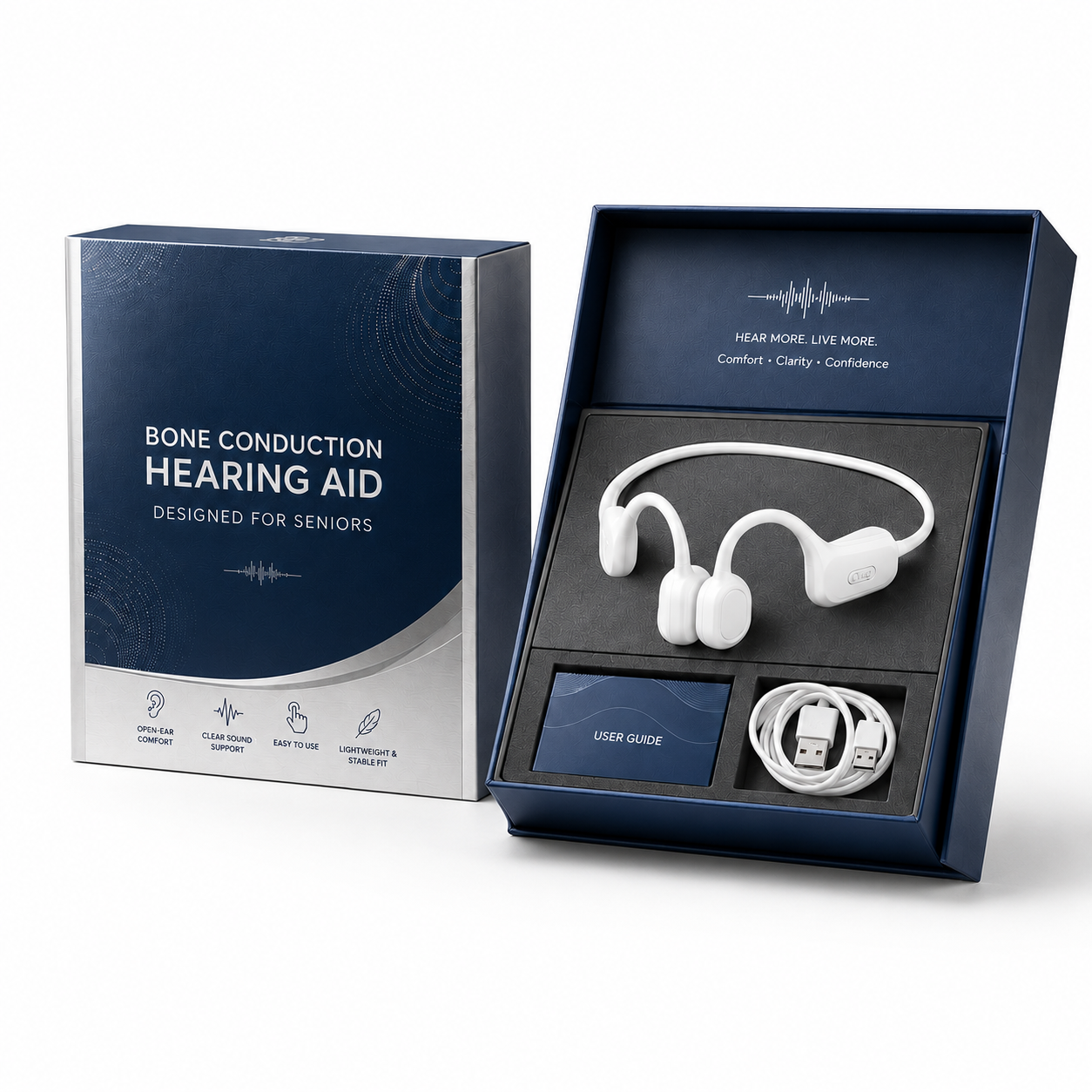 🏆Flash Sale⚡ 50K+ SOLD⏰👂Revitalize your ears again💖Advanced Bone Conduction Smart Hearing Headphones Pryxo™ X7