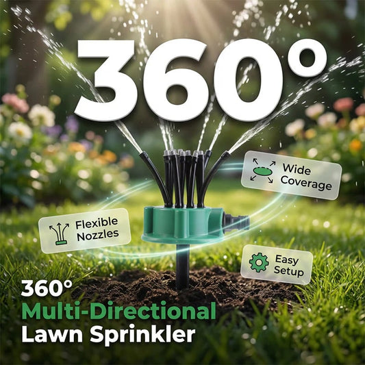 🏆Flash Sale⚡ 50K+ SOLD⏰360° Coverage Precision Garden Irrigation Sprinkler