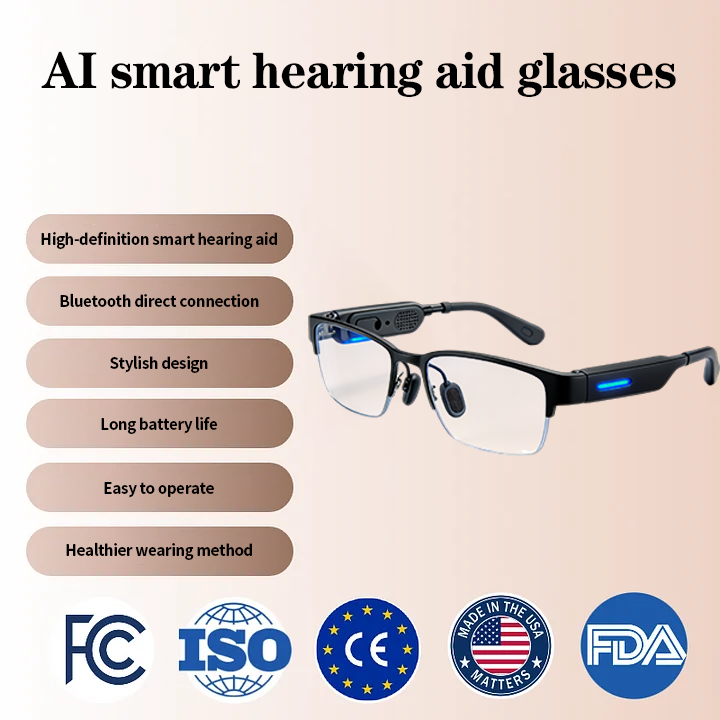 🔥Limited-Time Holiday Special Offer🔥 Clear Hearing, AI Smart Hearing Aid Glasses