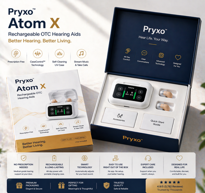 Pryxo™ Ear-Hook Smart AI Hearing Aid – Hear Clearly, Regain Your Confidence 💖