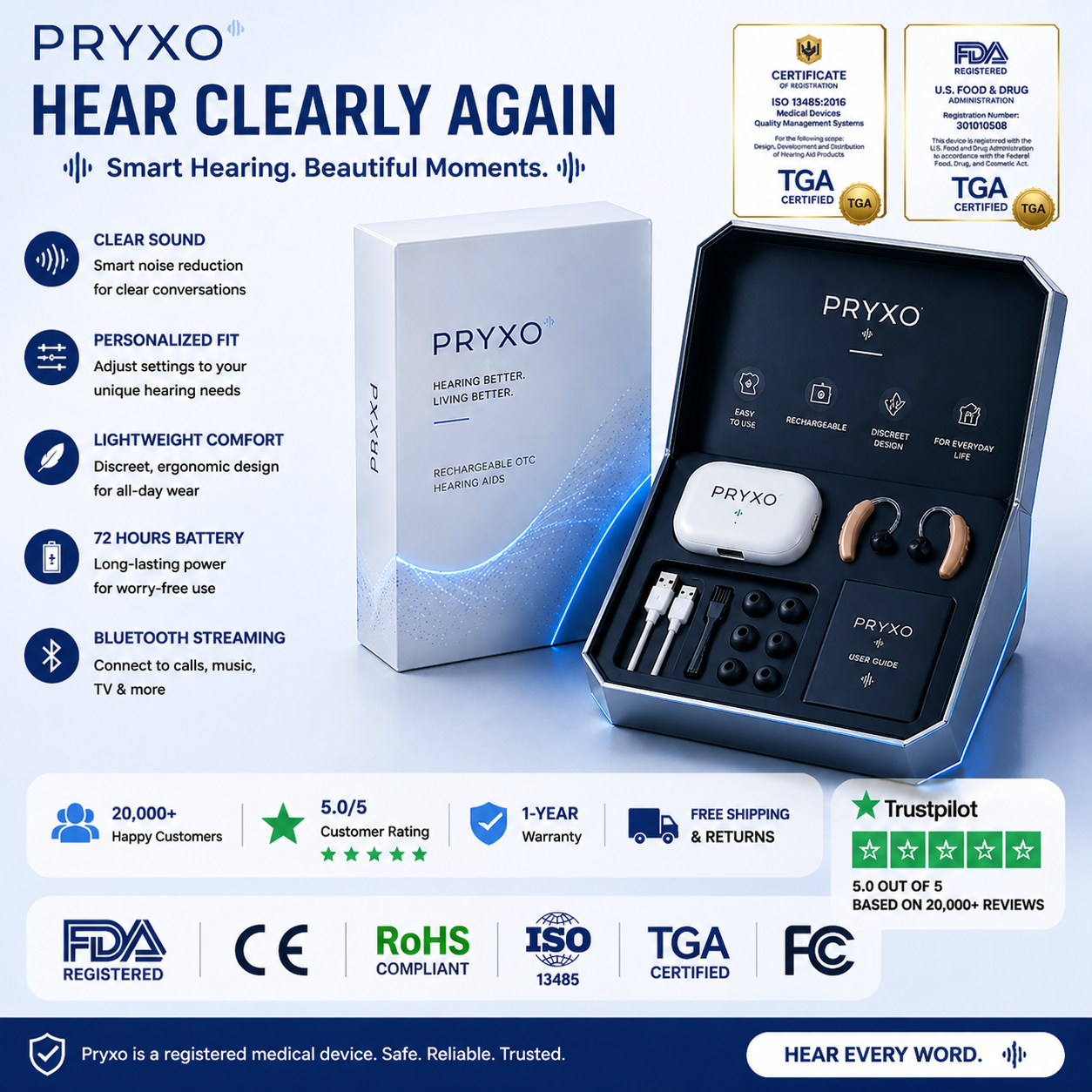 Pryxo™ ION PRO 2 OTC Hearing Aids — Up to 85% OFF + Hear Every Word Clearly Again 👂✨