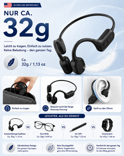 👂 Erwecke dein Gehör neu💖 Fortschrittliche Knochenleitungs-Smart-Hörkopfhörer Pryxo™ X7
