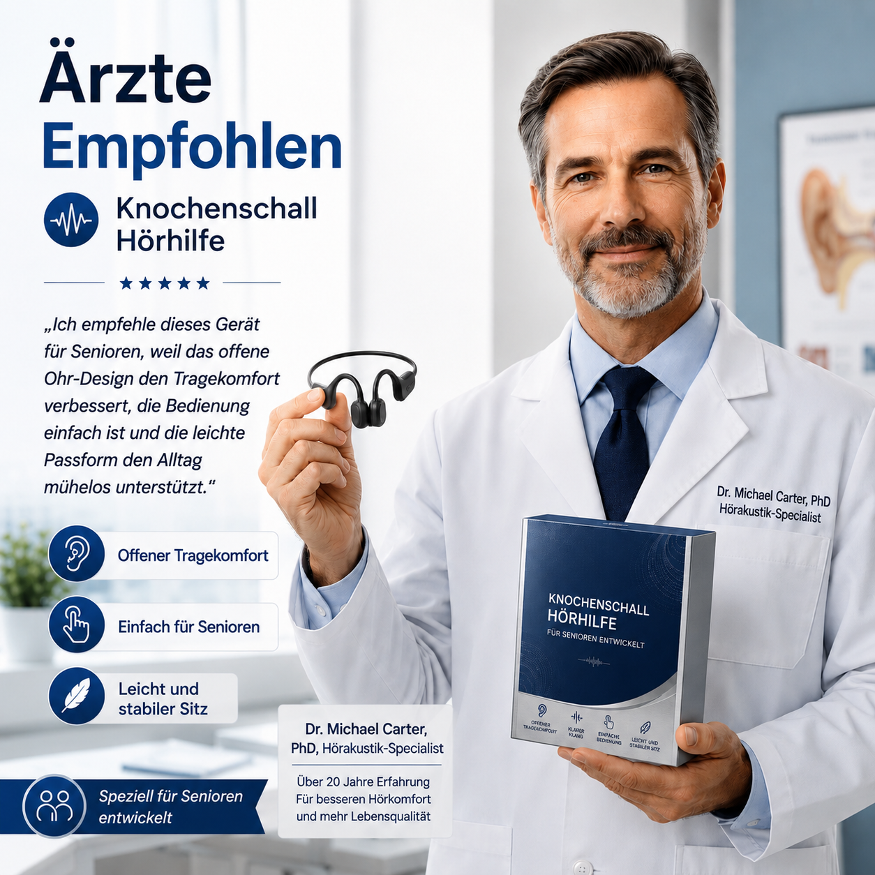 👂 Erwecke dein Gehör neu💖 Fortschrittliche Knochenleitungs-Smart-Hörkopfhörer Pryxo™ X7