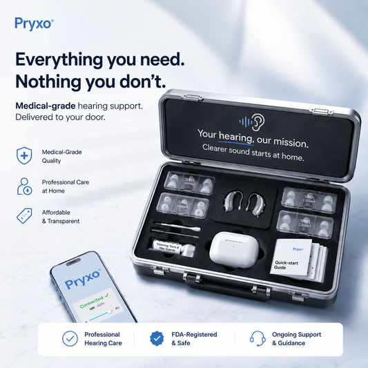 Pryxo™Smart Bluetooth Hearing Aids — Hear Clearly Before Price Goes Up