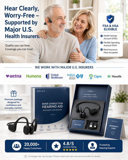🏆Flash Sale⚡ 50K+ SOLD⏰👂Revitalize your ears again💖Advanced Bone Conduction Smart Hearing Headphones Pryxo™ X7